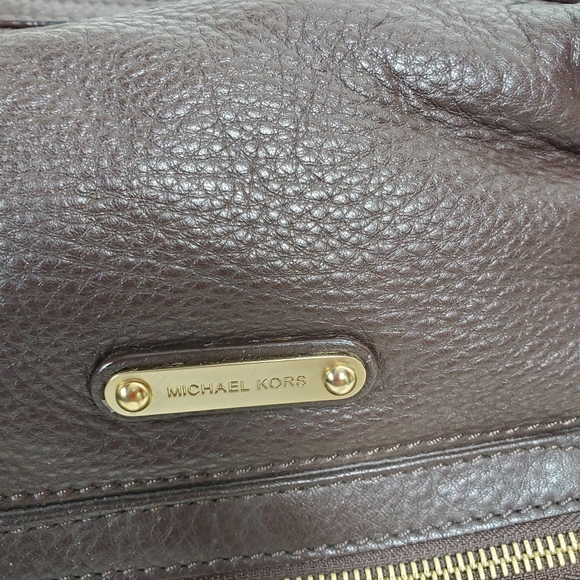Michael Kors brown textured leather purse - Picture 7 of 14